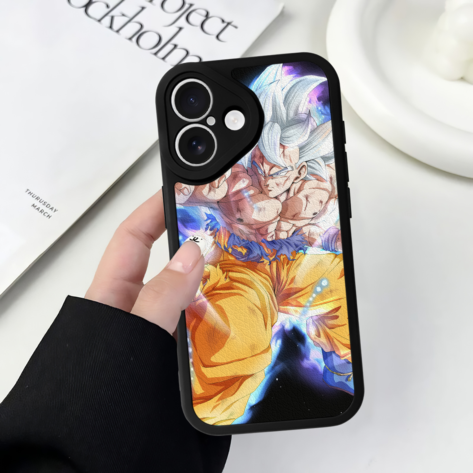 （画像用） ドラゴンボール DRAGON BALL 【iPhone 16シリーズ対応】シリコンスマホケース（レザー調） 材質：シリコン